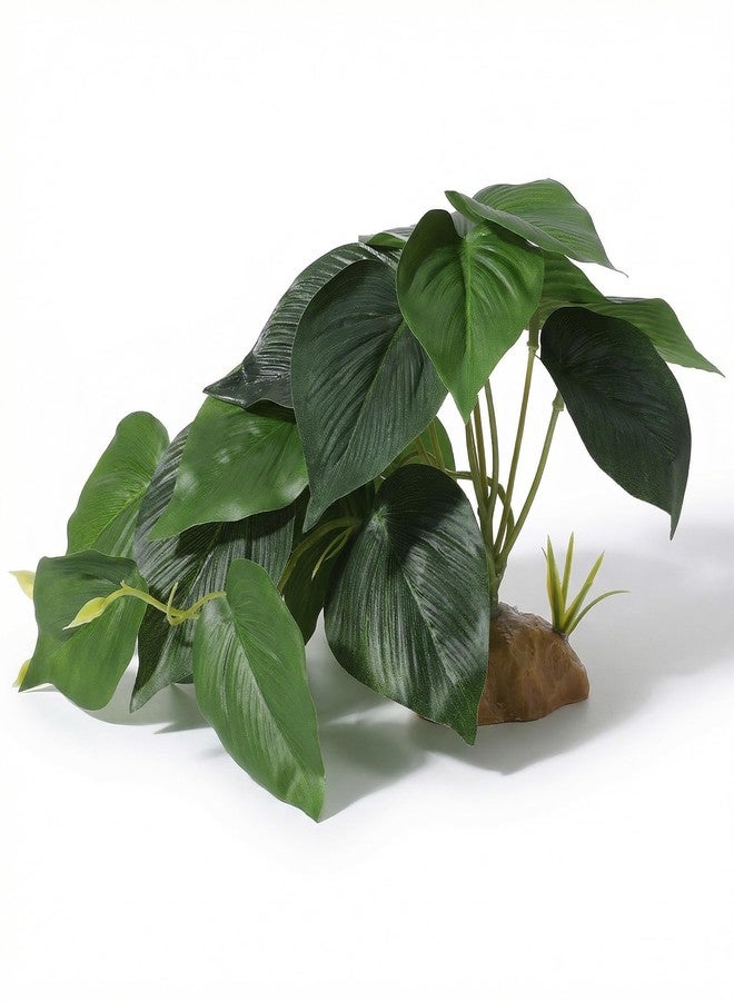 Jxiwfvl Artificial Reptile Terrarium Plants, Artificial Plant for Terrarium Fake Reptile Plants for Terrariums Plant with Suction Cup Habitat Accessories - Image 1