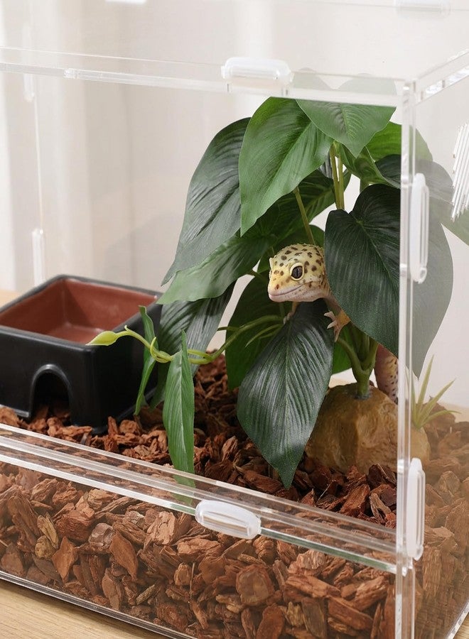 Jxiwfvl Artificial Reptile Terrarium Plants, Artificial Plant for Terrarium Fake Reptile Plants for Terrariums Plant with Suction Cup Habitat Accessories - Image 3