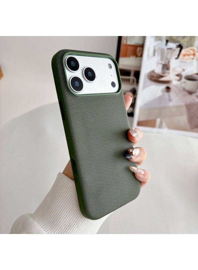 Premium Tech Fabric Magnetic Phone Case for iPhone 17 Pro Max with Camera Control Button, Luxury Woven Shockproof Protective Cover - Image 4