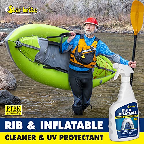 STAR BRITE Rib & Inflatable Boat Cleaner & UV Protectant Spray - Lift Dirt, Grime & Restore Color While Protecting Against Salt Deposits, Stains & Sun Damage 32 OZ (097232) - Image 4