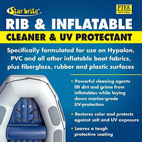 STAR BRITE Rib & Inflatable Boat Cleaner & UV Protectant Spray - Lift Dirt, Grime & Restore Color While Protecting Against Salt Deposits, Stains & Sun Damage 32 OZ (097232) - Image 3