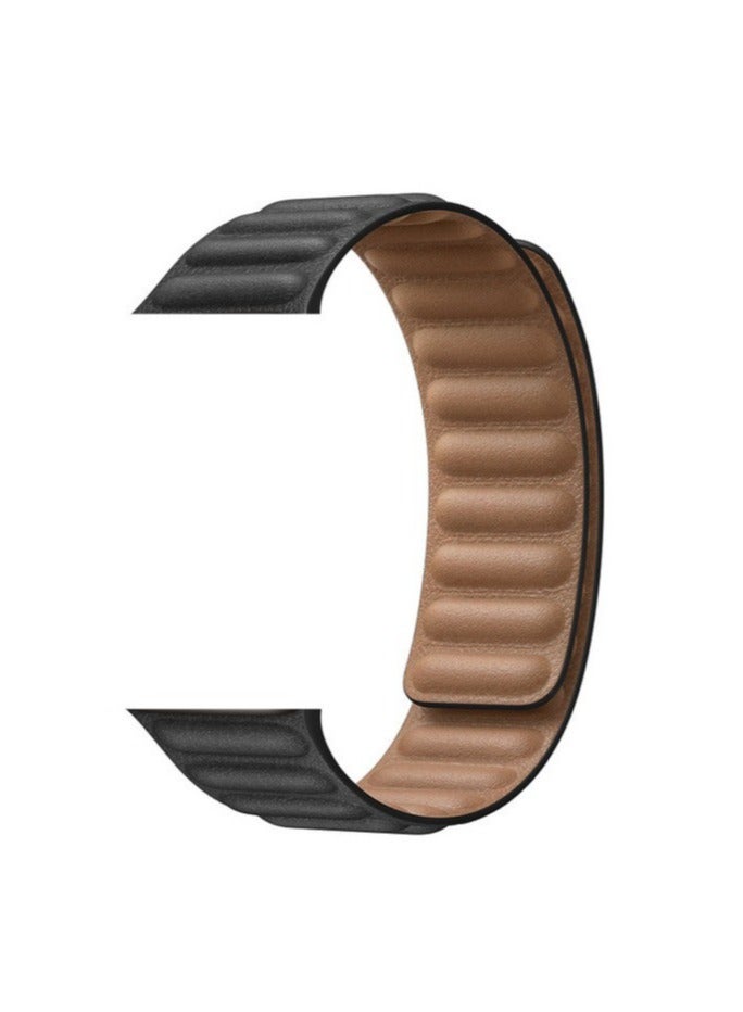 ELTRAZONE Adjustable Leather Loop Wristband with Strong Magnetic Closure for Apple Watch Series 1,2,3,4,5,6,SE 42/44mm - Image 2