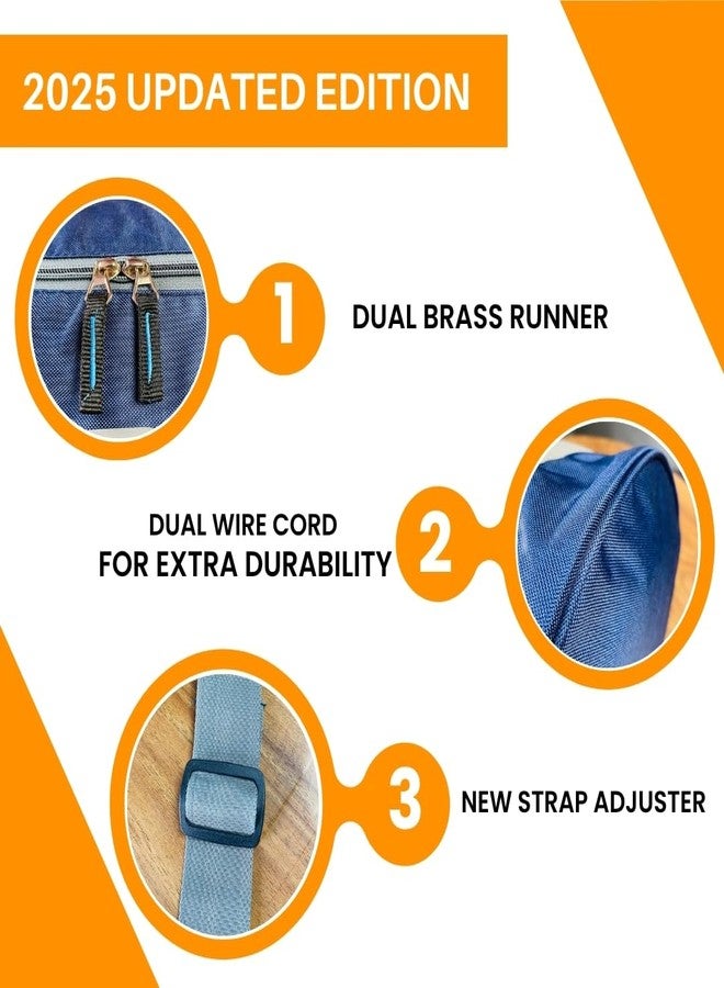 Groupers 20L Gym Bag - Water-Resistant Duffle with Shoe Pocket, Adjustable Strap, Pack of 1, Blue (43×25×20 cm) - Travel & Workout Weekender for Men & Women - Image 2