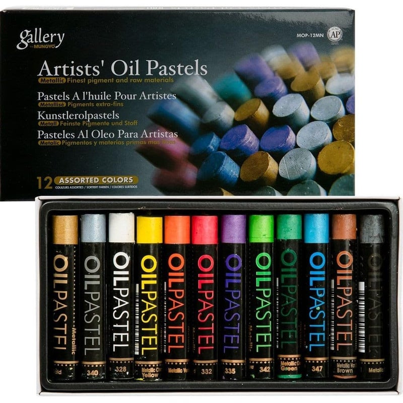 Mungyo Gallery Artist Oil PastelMetallic Shades - Image 2