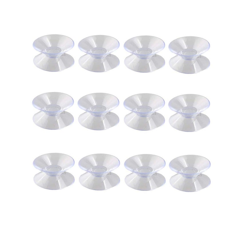 bnafes مجموعة من 12 قطعة من أكواب الشفط المزدوجة الجوانب لأسطح الطاولات الزجاجية، لمنع انزلاقها، واقيات أسطح الطاولات الزجاجية، فواصل أسطح الطاولات الزجاجية - Image 1