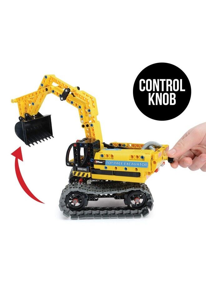 Top Race Stem Building Toys Building Set Stem Kits For Boys Gift Toys For Boys Ages 6 14 Year Old And Up 2 In 1 Model Set Excavator Toy And Robot Toy 342 Pieces  - Image 3