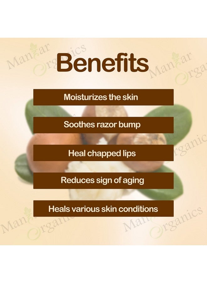 ManHar Organics African Shea Butter 100gm - Raw & Unrefined Organic Body Butter | For Skin, Body, Hair & Stretch Marks - Image 3