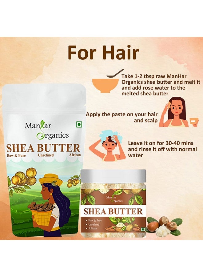 ManHar Organics African Shea Butter 100gm - Raw & Unrefined Organic Body Butter | For Skin, Body, Hair & Stretch Marks - Image 5