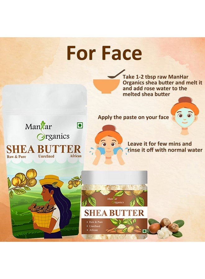 ManHar Organics African Shea Butter 100gm - Raw & Unrefined Organic Body Butter | For Skin, Body, Hair & Stretch Marks - Image 4