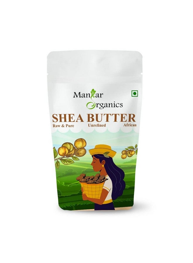 ManHar Organics African Shea Butter 100gm - Raw & Unrefined Organic Body Butter | For Skin, Body, Hair & Stretch Marks - Image 1