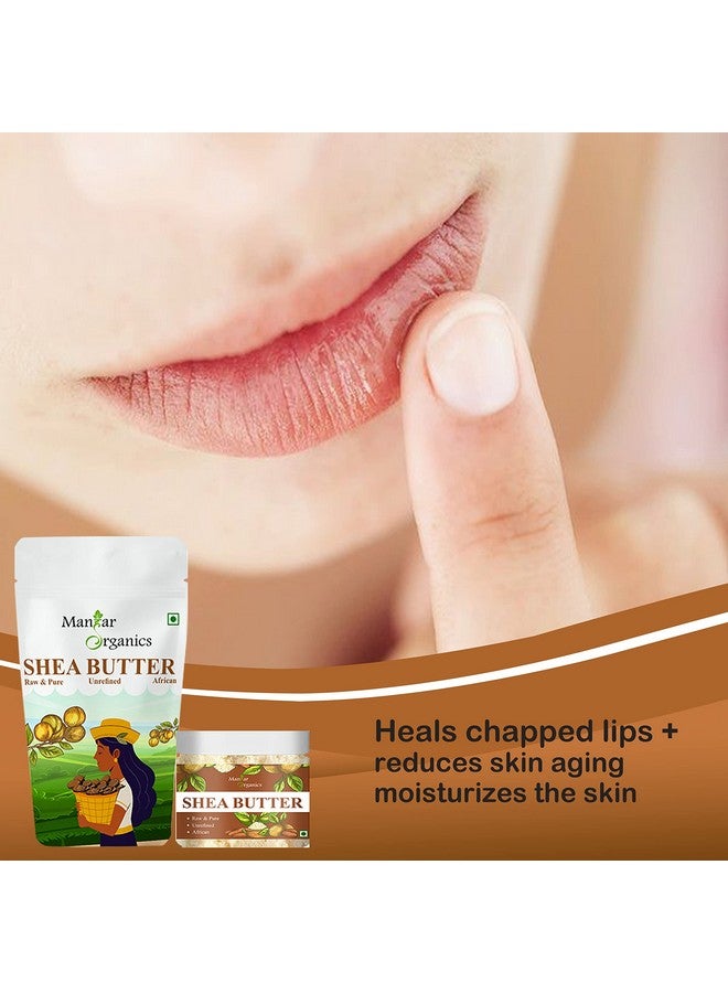 ManHar Organics African Shea Butter 100gm - Raw & Unrefined Organic Body Butter | For Skin, Body, Hair & Stretch Marks - Image 2