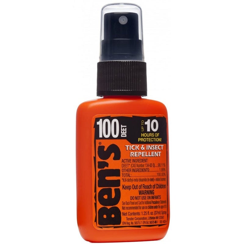 Ben's Benâ€™s 100% DEET Tick & Insect Repellent 1.25 oz. Pump Spray â€“ 100 Percent DEET Bug Spray Travel Size Best Insect Repellent Last 10 Hours Repels Mosquitoes, Ticks, Black Flies, Chiggers, Midges, & More - Image 4