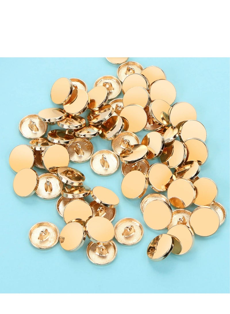Generic 30PCS Metal Flat on Alloy Shank Golden onsMetal Round Shaped Sewing Jacket Shirt Trousers ons for Sewing DIY Crafts and Jewelry Making 25MM - Image 4