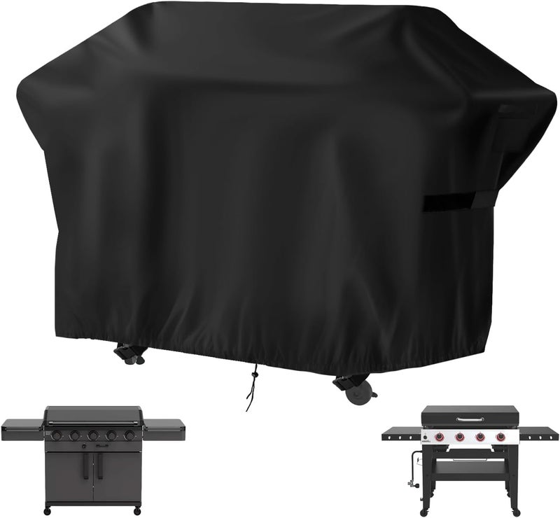 Guisong Flat Top Grill Cover for Nexgrill Daytona 4-Burner Propane Gas Griddle，Heavy Duty Waterproof Gas Griddle Cover for Member Mark Pro Series 5-Burner Gas Griddle, 68" W x 29" D x 36" H - Image 1