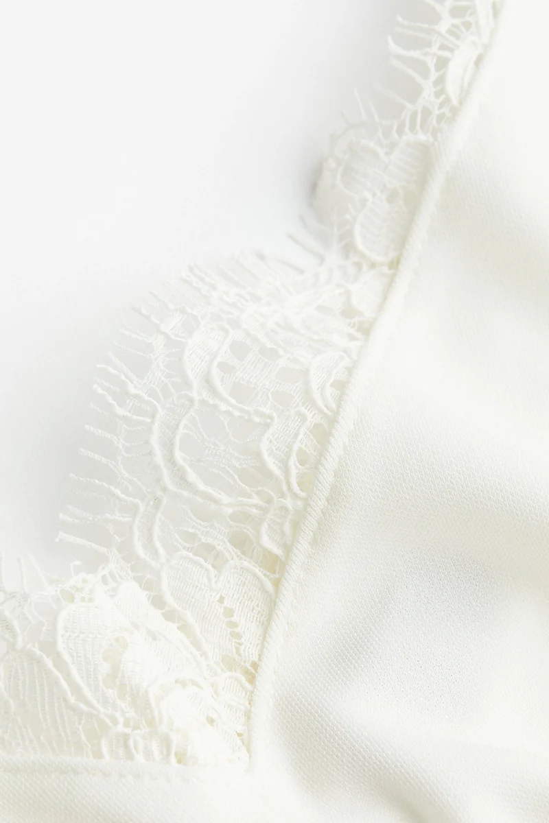 H&M Lace-trimmed cami top