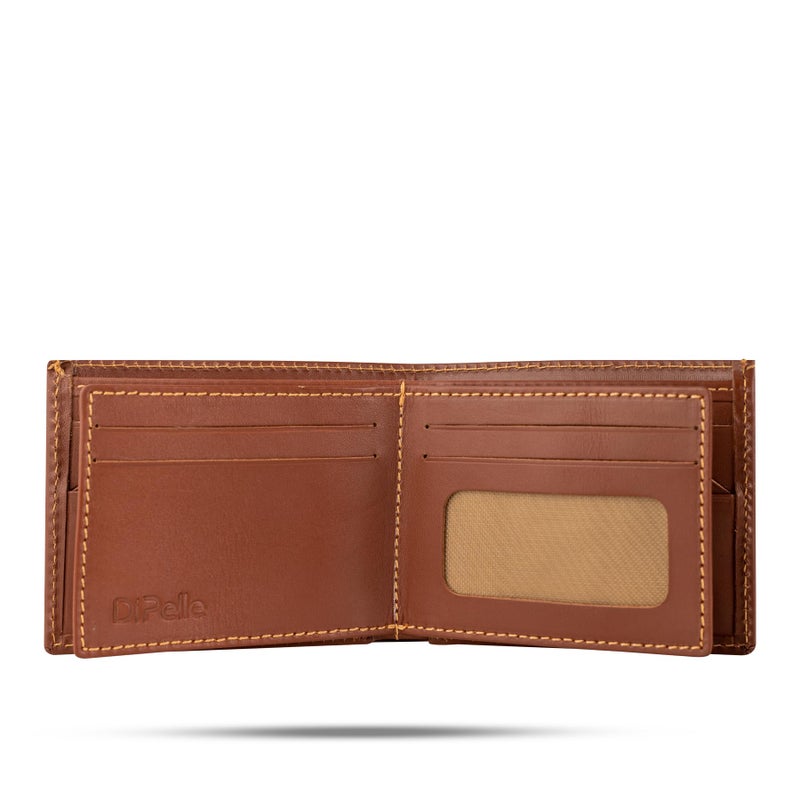Dipelle Di Pelle™ Men's Genuine Leather Handmade Wallet – Bifold Wallet with 14 Card Slots, 2 Cash Pockets, 3 Mesh ID or Photo Windows – Business Design with High Quality Material (Havan) - Image 5