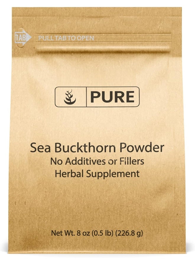 PURE ORIGINAL INGREDIENTS Sea Buckthorn Powder (8Oz) Traditional Supplement, Tart Berry Taste, Non-Gmo - Image 1