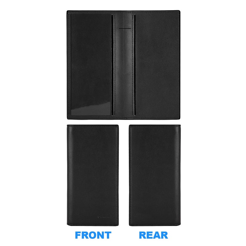 CASMONAL Premium Leather Checkbook Cover for Men and Women Checkbook Holder Wallet RFID Blocking - Image 5