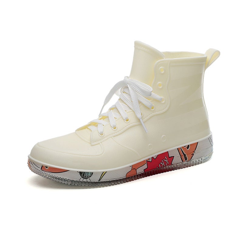 New Fashion Rain Shoes Couple Casual Shoes Boys Trendy Shoes Sports Waterproof Shoes Chef Glue Shoes Work Rain Boots - Image 1