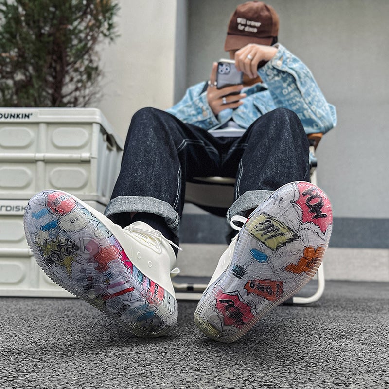 New Fashion Rain Shoes Couple Casual Shoes Boys Trendy Shoes Sports Waterproof Shoes Chef Glue Shoes Work Rain Boots - Image 4