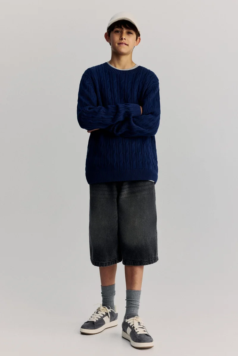 H&M Cable-knit cotton jumper
