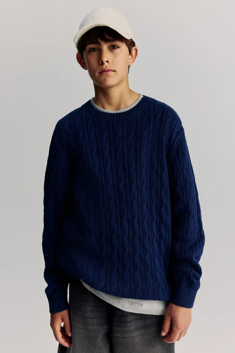 H&M Cable-knit cotton jumper