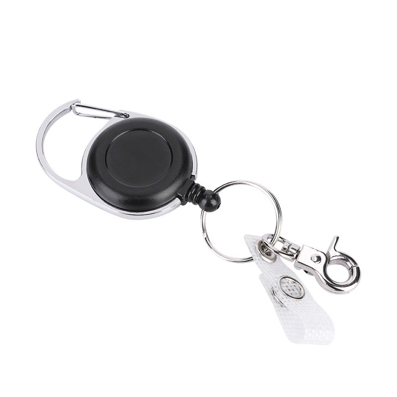 60cm Nylon Wire Rope Retractable Key Ring Keychain Recoil Keyring for Outdoor Use - Image 3