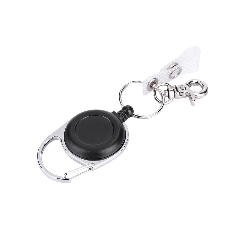 60cm Nylon Wire Rope Retractable Key Ring Keychain Recoil Keyring for Outdoor Use - Image 4
