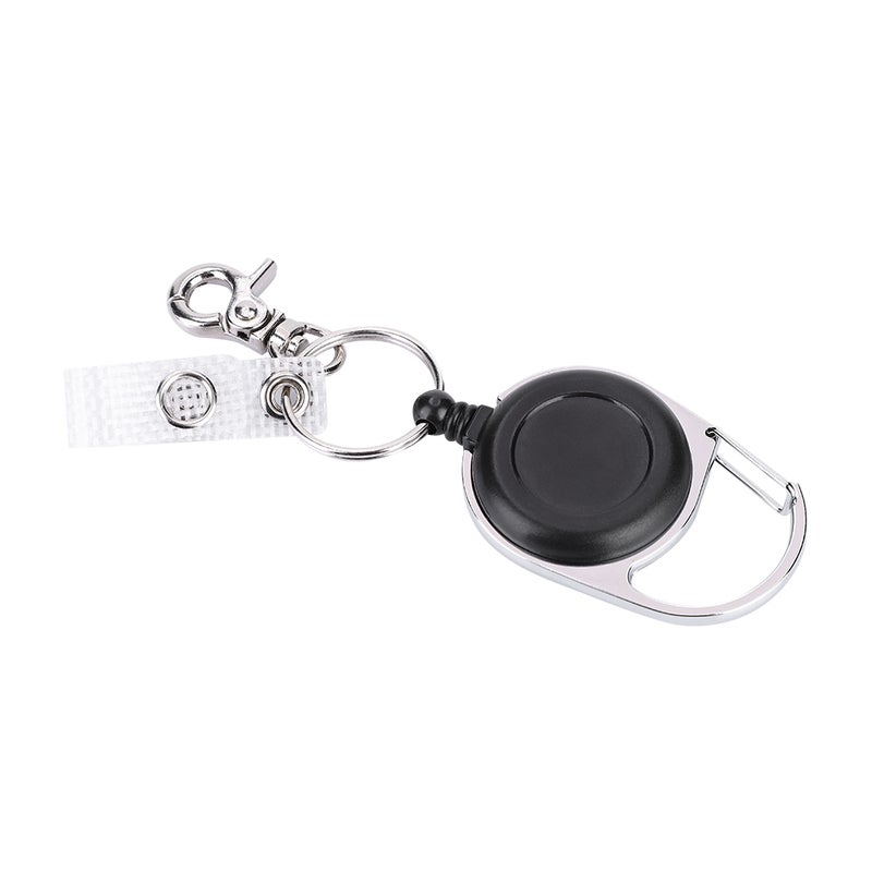 60cm Nylon Wire Rope Retractable Key Ring Keychain Recoil Keyring for Outdoor Use - Image 5