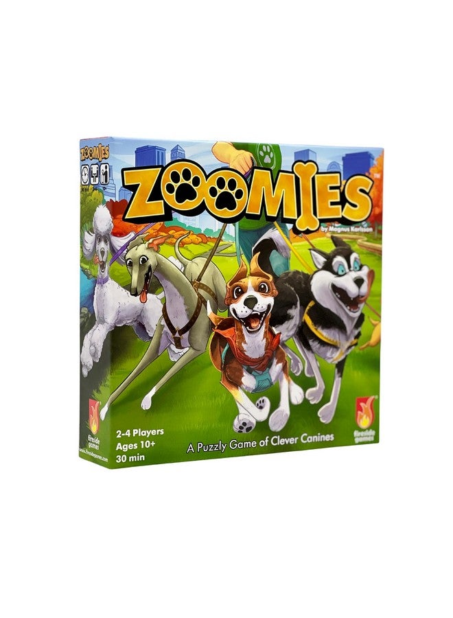 Fireside Games Zoomies - Fast-Paced Dog Walking Family Card Board Game Fun for All Ages Quick Play 2 to 4 Players Ages 10+ - Image 1