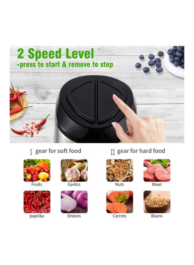 NIBEMINENT Meat Grinder Mini Food Chopper Multicolour - Image 4