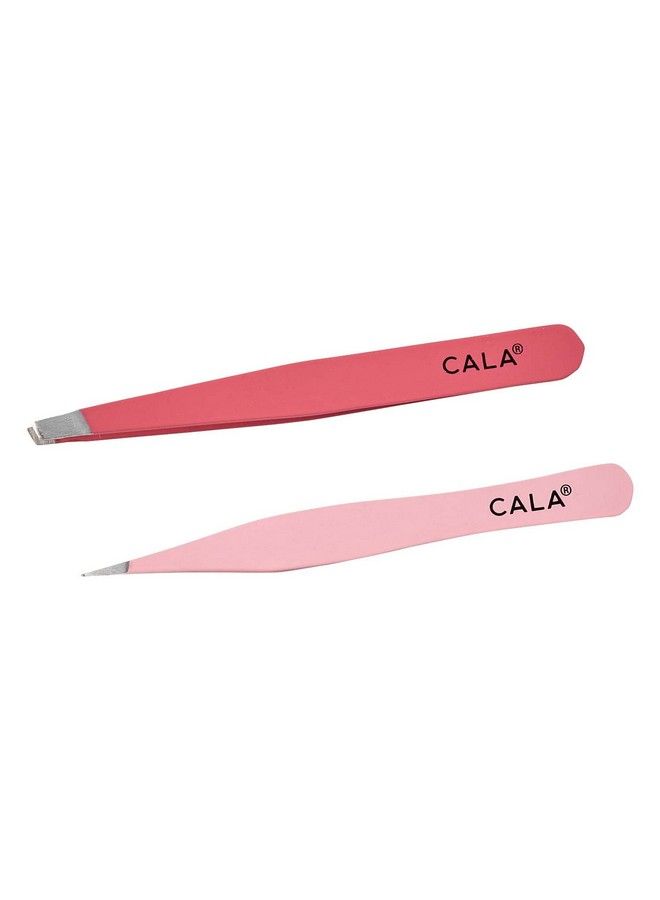 CALA Soft Touch Coral Tweezer Duo - Image 2