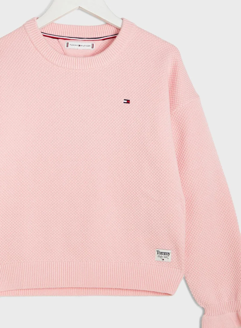TOMMY HILFIGER Youth Essential Crew Neck Sweater