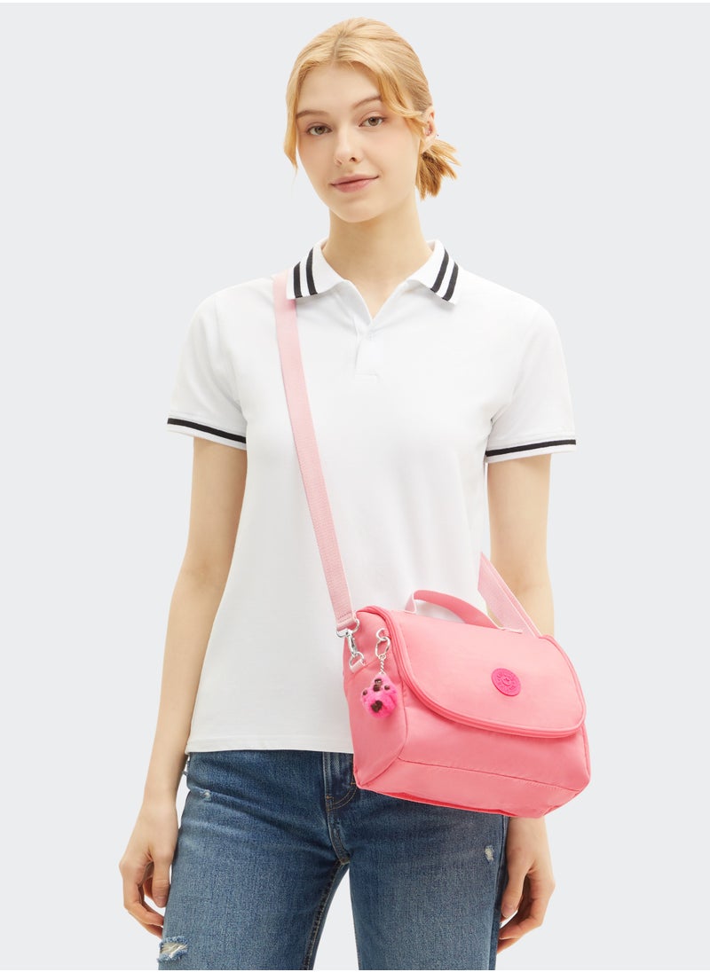 kipling Storia + New Kichirou + 100pens (Buy Trolley + Lunch Bag & Get Free Pencil Case) (Set of 3pcs Bundle) Coral Sea - Pink  - Image 4