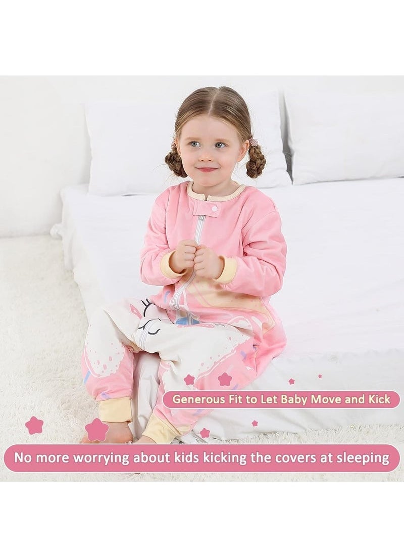 Gonice Baby Sleeping Bag Sack Long Sleeve with Feet Winter Swaddle Wearable Blanket for Boys Girls Duck 1 to 3Years  - Image 4