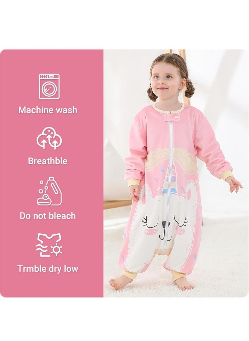 Gonice Baby Sleeping Bag Sack Long Sleeve with Feet Winter Swaddle Wearable Blanket for Boys Girls Duck 1 to 3Years  - Image 2