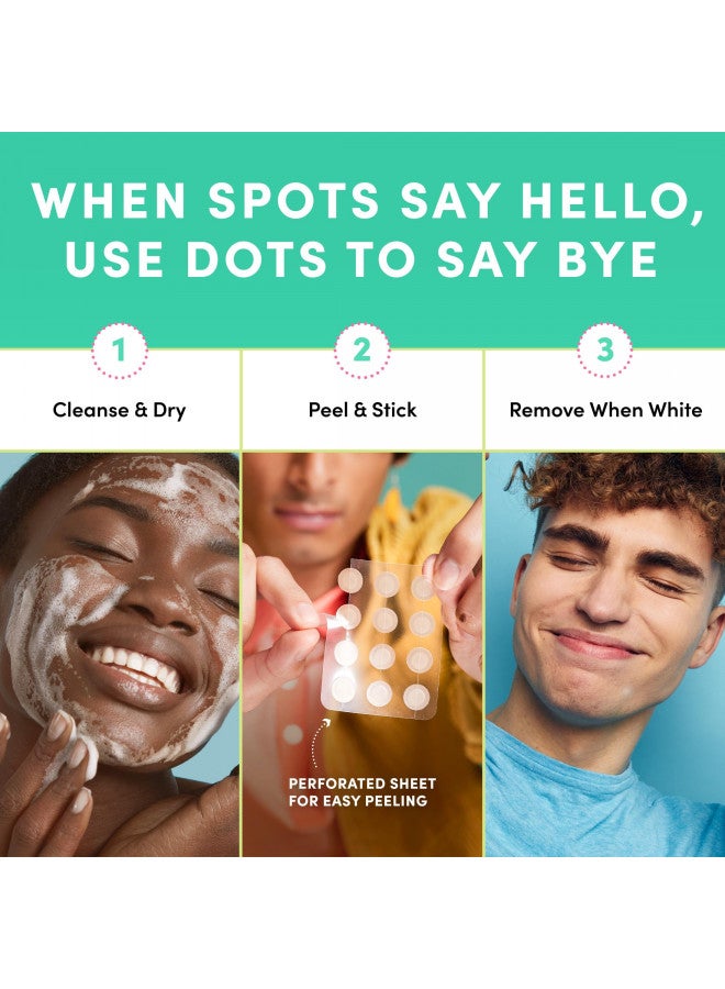Dots for Spots Dots for Spots Pimple Patches for Face - Pack of 60 Hydrocolloid Acne Patch - Invisible Zit Stickers Treatment for Face and Body - Mighty, Fast-Acting, Vegan & Cruelty Free Korean Skin Care  - Image 4