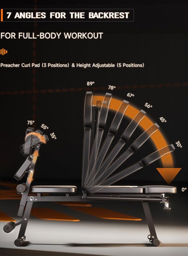 Adjustable Weight Bench,Sports bench,Exercise chair,,bench press Decline Bench Press Punch for Home Gym