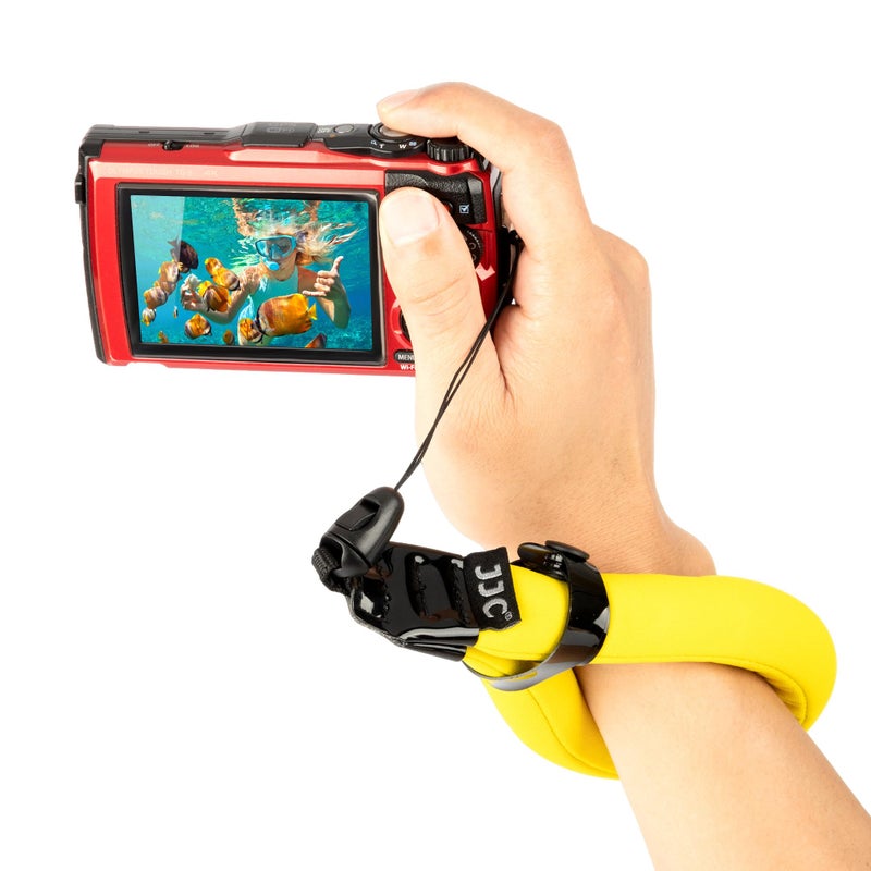 JJC Waterproof Camera Float Strap Cell Phone Float Strap Compatible with Olympus TG-7 TG-6 TG-5 TG-4 Nikon W300 W100 Canon D30 Fuji XP140 XP130 XP90 XP80 & Smartphone Cell Phone Inside Waterproof Case - Image 1