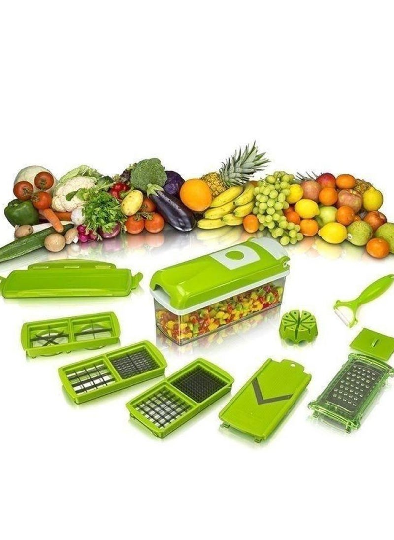 Kitchen Basics - Fruit And Vegetable Chopper And Slicer Set Of 12 Pcs - Image 1