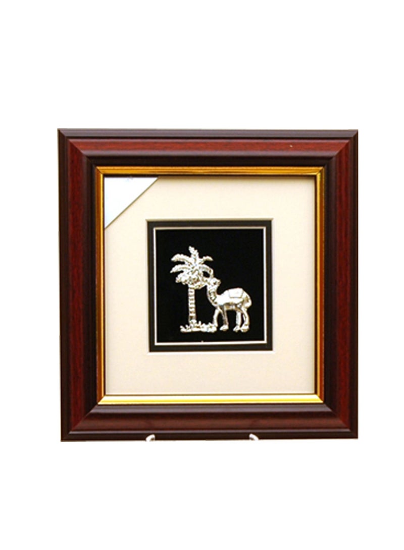 Antique Museum SOUVENIR CAMEL WITH PALMTREE FRAME 7X7INCHES FRM0178A 