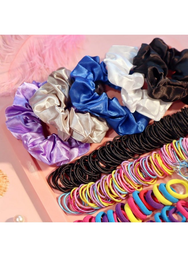 YANRONG - Ponytail Holders And Scrunchies For Girls And Women Traceless Elastic Ropes And Rubber Bands For Hair Baby And Kids (2155Pcs) Mix - Image 1