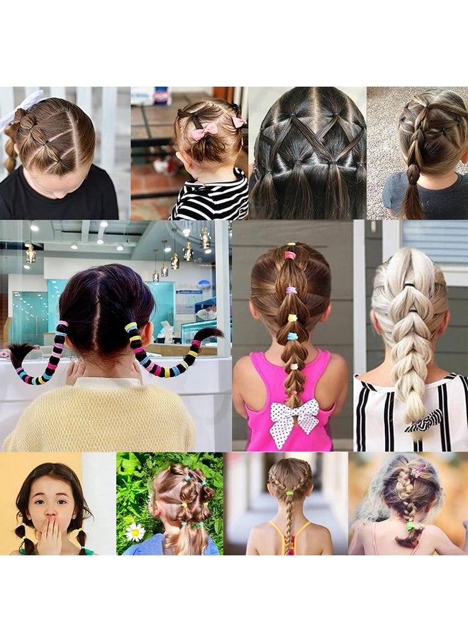 YANRONG - Ponytail Holders And Scrunchies For Girls And Women Traceless Elastic Ropes And Rubber Bands For Hair Baby And Kids (2155Pcs) Mix - Image 1