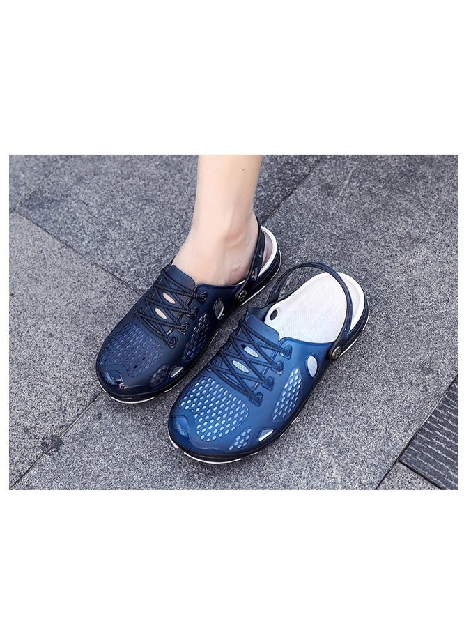 Summer Breathable Head Hole Sandals Men's Outdoor Beach Slippers Anti-Slip River Bird's Nest Slippers  - Image 3