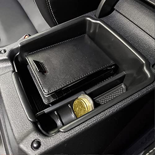 TACOBRO TACORBO Center Console Organizer Compatible with 2022 2023 2024 Taos and 2018 2019 2020 2021 2022 2023 2024 Tiguan Accessories Armrest Secondary Storage Box, Interior ABS Insert Glove Box Tray,Black - Image 4
