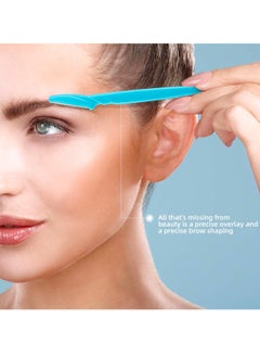 BONITO 18-Piece Eyebrow Razor Set, Facial Epilator, Eyebrow Trimmer, For Facial And Body Hair Yellow Pink Blue  - Image 5