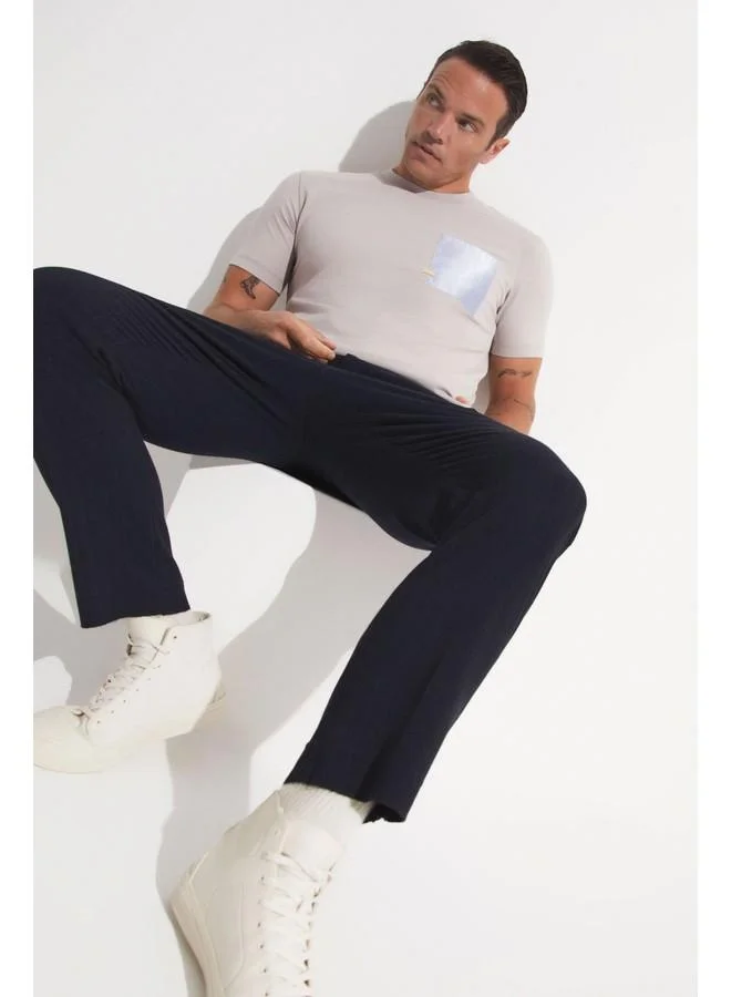 JUNE Men Printed T-Shirt Light Grey