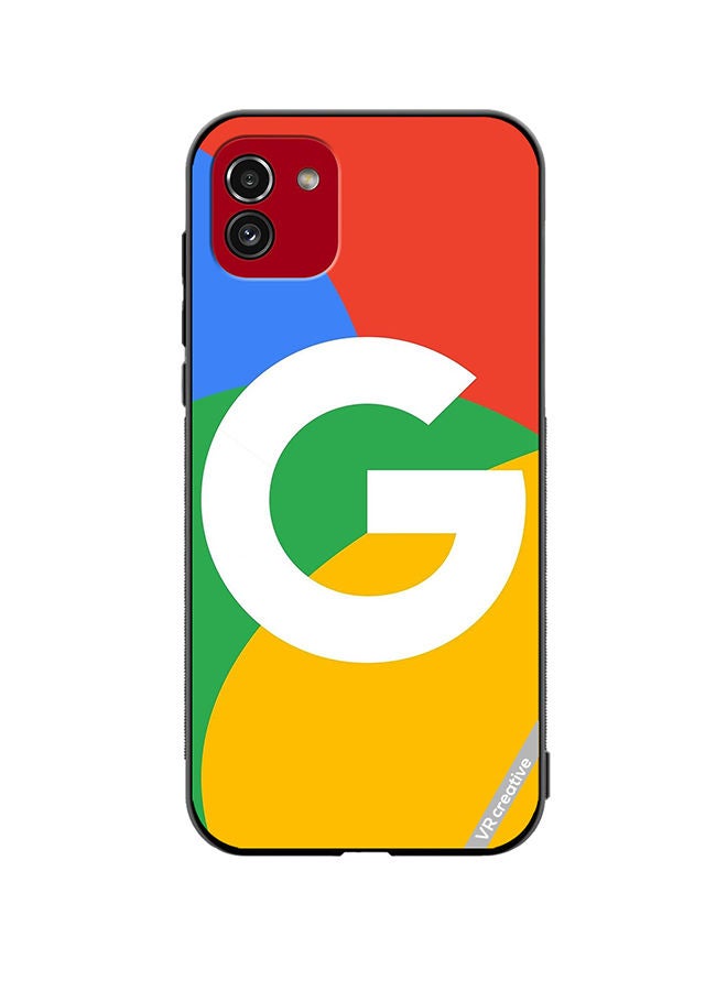 VR CREATIVE Protective Case Cover For Samsung Galaxy A03 Google Logo Design Multicolour - Image 1