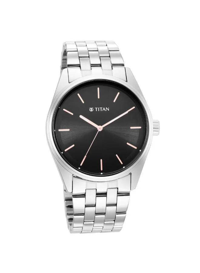 تيتان Men Analog Display Watch With Silver Metal Strap - 1866SM01