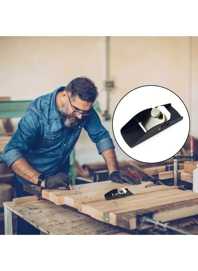 Black Mini Metal Woodworking Plane Professional Hand Tool For Carpentry And DIY Craftsmen - Image 5